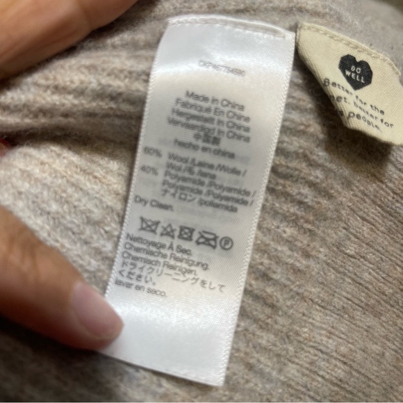 Madewell Wool‎ Button Shoulder Turtleneck Sweater small - Picture 12 of 13